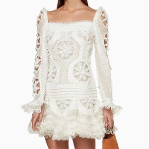 Elegant White Lace Dress